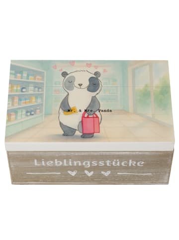 Mr. & Mrs. Panda Box mit Deckel Panda Shopping Design ohne Spruch in Weiß
