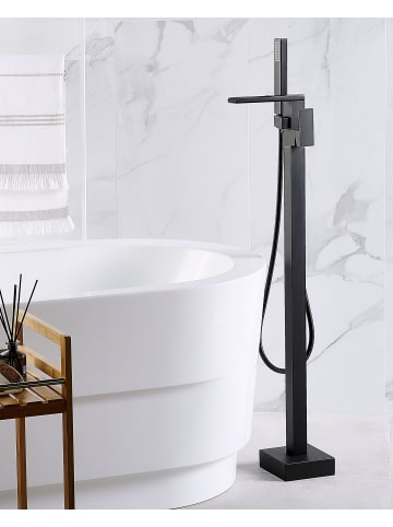 Beliani Wannenarmaturen BOYOMA in Schwarz - (W) 15 x (H) 118 x (L) 19 cm