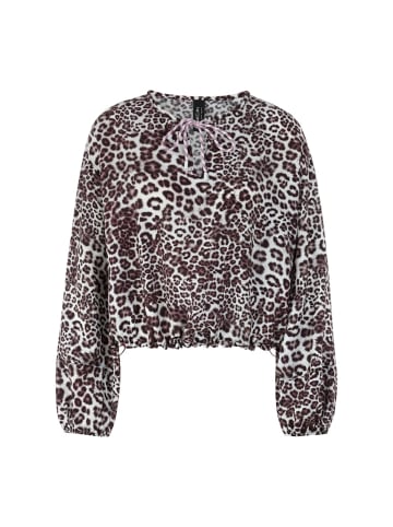 MARC CAIN Bluse mit Leo Print in Rot