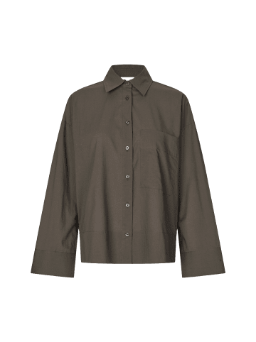 SECOND FEMALE LANNA SHIRT Hemdbluse in Black Olive