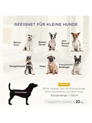 Pawhut Hundesofa Grau 86L x 55B x 33H cm