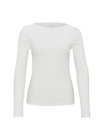 OPUS Rundkragen Langarmshirt für Damen in uni