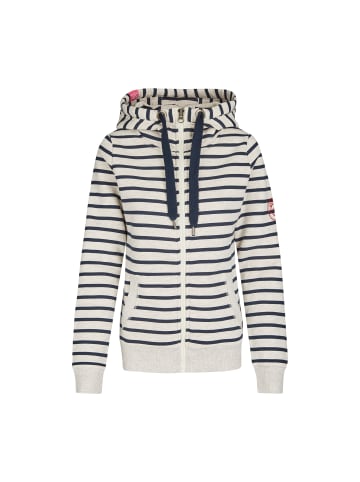 Salzhaut Sweatjacke CAMILLA Jacke Ringel in Ecru-Navy