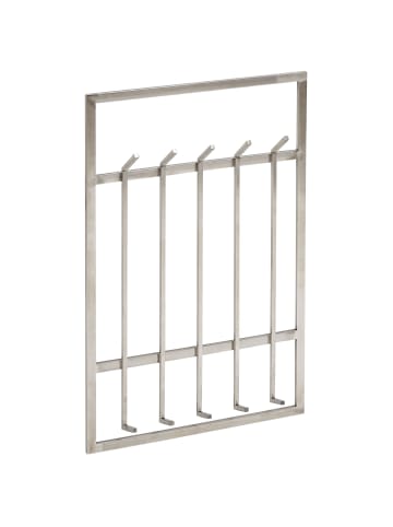 KADIMA DESIGN Wandgarderobe Metall Silber 60x100x7,5cm Design Flurgarderobe Stahl