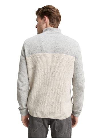 Tom Tailor Pullover STRUCTURED MIX KNIT TROYER in Mehrfarbig