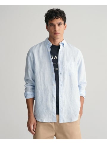 Gant Langarmhemd in capri blue