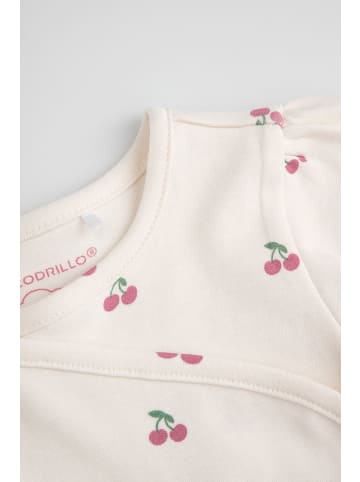 Coccodrillo Wickelbody mit langen Ärmeln in ecru