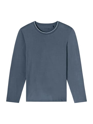 Schiesser Pyjamaoberteil Mix & Relax in Blau