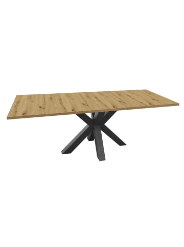58 aufm Kessel ESSTISCH ausziehbar Ela 1 140 x 90 x 75 Graphit/Asteiche