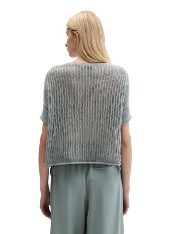 Marc O'Polo Kurzarm-Strickpullover boxy in Quiet Sea