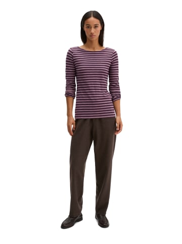 Marc O'Polo Gestreiftes Longsleeve regular in Dark Purple