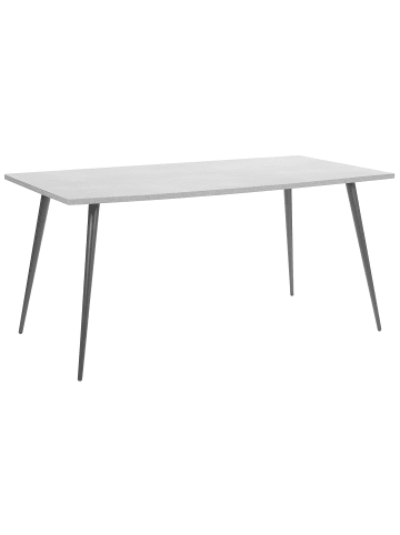 Beliani Esszimmertisch SANTIAGO in Grau/Schwarz - (W) 80 x (H) 76 x (L) 160 cm