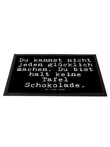 Mr. & Mrs. Panda Schmutzfangmatte Du kannst nicht jeden... mit S... in Schwarz