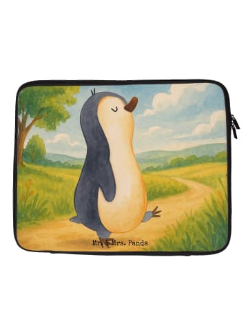 Mr. & Mrs. Panda Notebook Tasche Pinguin mHerzieren Design ohne... in Weiß