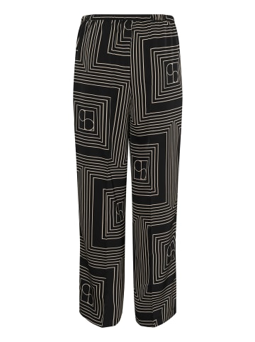 Soaked in Luxury Casual Hose SLTopaz Casual fit in Black w Oatmeal Monogram