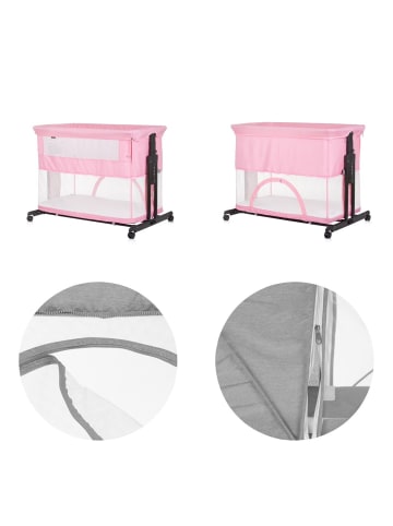 Chipolino Beistellbett 2 in 1 Zen in rosa