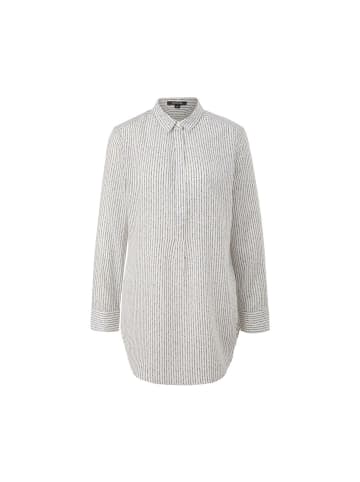 comma Langarmbluse in Weiß