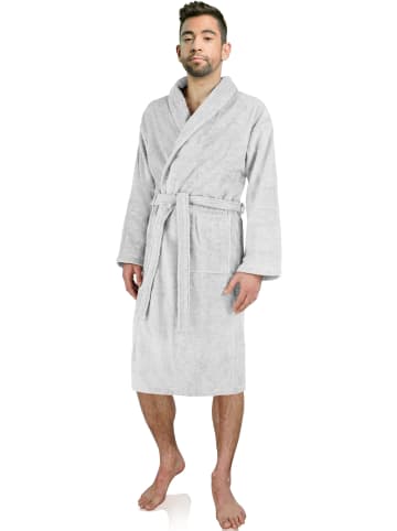 normani Unisex Premium Bademantel Sivas in Weiß