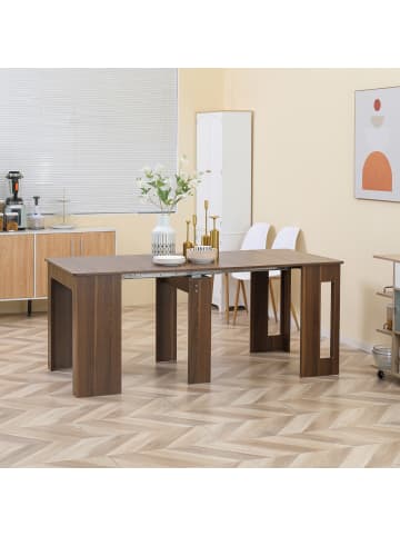 HOMCOM Esstisch in Braun 180L x 85B x 75H cm