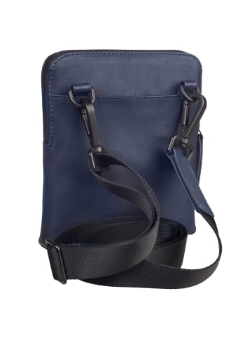Leonhard Heyden Den Haag Umhängetasche Leder 16 cm blau
