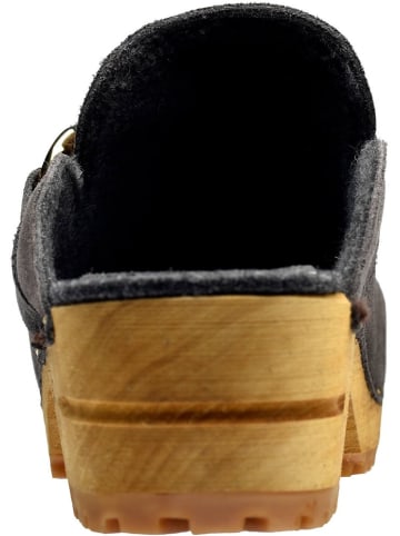 Sanita Comfortwear Clog "Wood-Lissy Open" in Grau