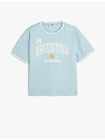 KOTON T-shirt in Blau