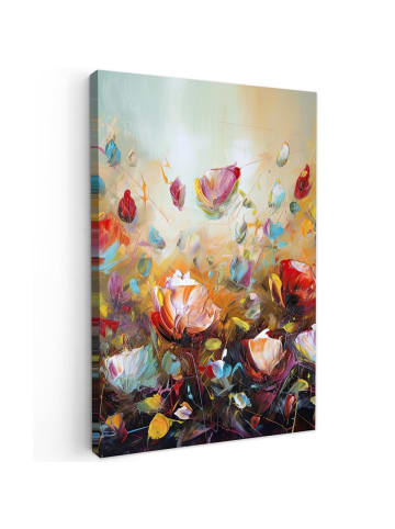 MuchoWow Leinwand bilder Blumenmeer (BxH)