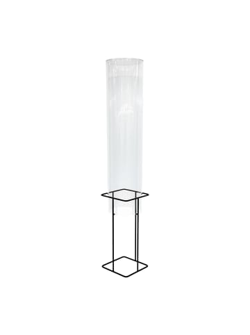 relaxdays Fischsäule in Transparent/ Grau - (H)84 x Ø 20 cm