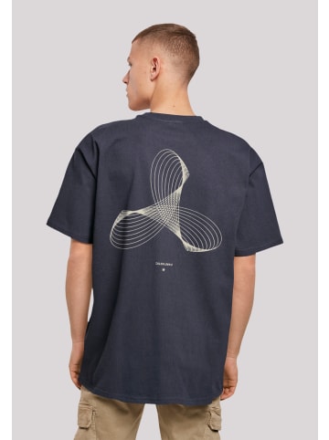 F4NT4STIC Heavy Oversize T-Shirt Geometrics in marineblau