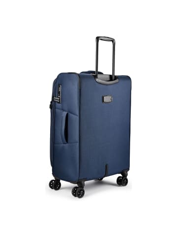 D&N Travel Line 9804 4 Rollen Kofferset 3-teilig mit Dehnfalte in dark blue