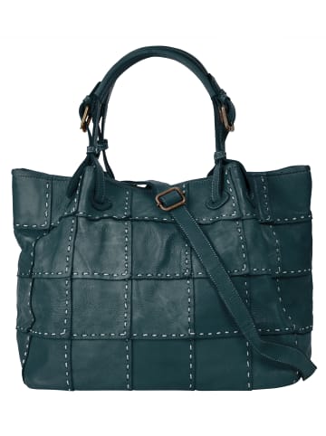Samantha Look Shopper echt Leder in blau
