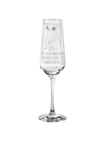 Mr. & Mrs. Panda Glas Plumplori Glücklich mit Spruch in Transparent
