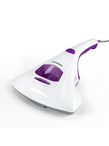 Clean Maxx Milben-Handstaubsauger mit UV-C-Licht 300W lila inkl. 2 Ersatzfilter Weiß
