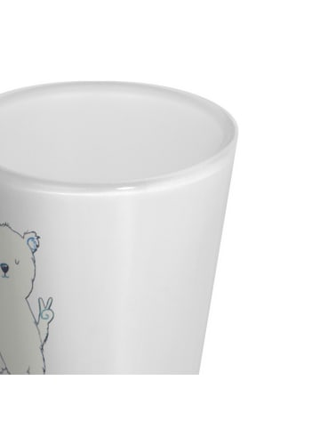 Mr. & Mrs. Panda Schnapsglas Eisbär Faul ohne Spruch in Transparent