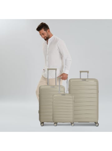 Franky London 4 Rollen Kofferset 3-teilig mit Dehnfalte in beige