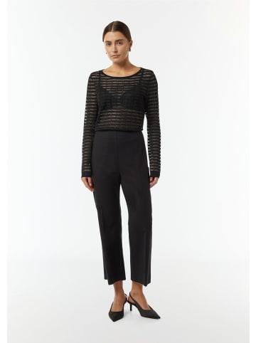 comma Strickpullover langarm in Schwarz