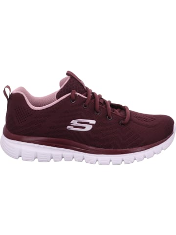 Skechers Schnürhalbschuh in bordeaux
