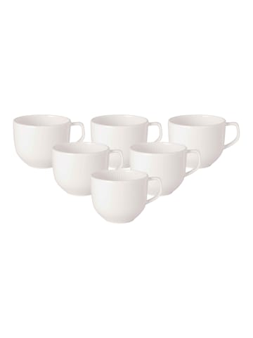 Villeroy & Boch 6er Set Kaffeetassen Afina 150 ml in weiß