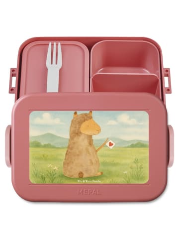 Mr. & Mrs. Panda MEPAL Bentobox Alpaka Fahne Design ohne Spruch in Rot Pastell