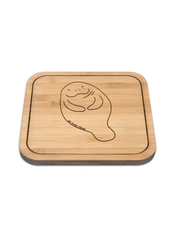 Mr. & Mrs. Panda Tischuntersetzer Seekuh Happy ohne Spruch in Transparent