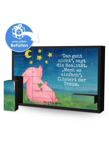 Mr. & Mrs. Panda Befüllbarer Adventskalender Schwein Glück Desig... in Weiß