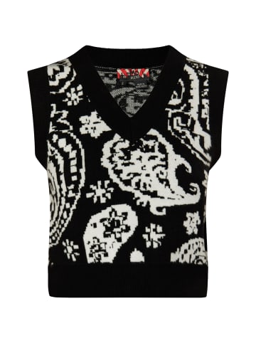 myMo ROCKS Damen Strick Pullunder in Schwarz