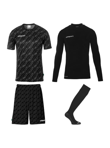 uhlsport  Torwart-Sets Progressive Kids in schwarz