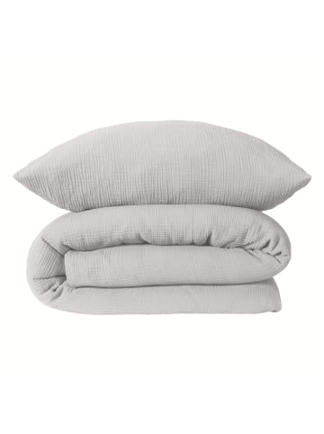 Schiesser Musselin-Bettwäscheset Molly in Hellgrau