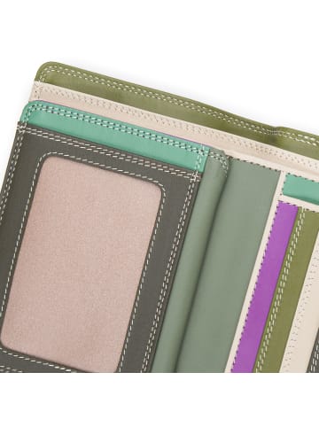 MYWALIT Medium Snap Wallet Geldbörse Leder 13 cm in orchid