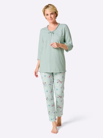 WITT WEIDEN Schlafanzug in zartmint-bedruckt