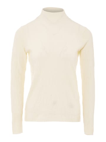 SANIKA Damen Strickpullover in Wollweiss