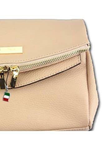 Florence Florence Schultertasche, Clutch Leder rosa ca. 24cm