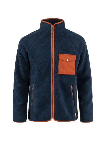 FJÄLLRÄVEN Teddyfleecejacke Vardag in Marine