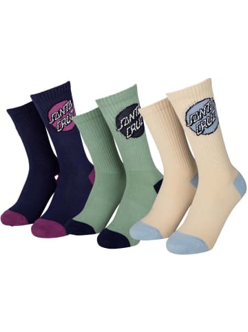 Santa Cruz Socke "Pop Dot Socks (3 Pack)" in Multicolor